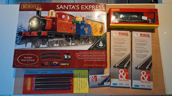 Santa's express, h0 kersttrein, Hobby en Vrije tijd, Modeltreinen | H0, Zo goed als nieuw, Treinset, Gelijkstroom of Wisselstroom