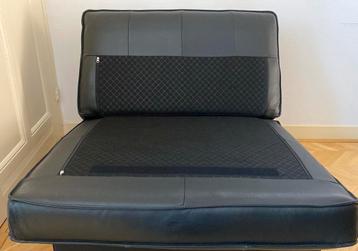 Ikea KIVIK 1-persoonsbank in zwarte leer - afbeelding 6