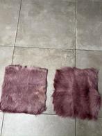 2X NIEUW EIGHT MOOD 100% ECHT GEIT HUID KUSSENSLOOP KUSSEN, Huis en Inrichting, Ophalen of Verzenden, Nieuw, Paars, Vierkant