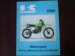 KAWASAKI KX80 1978 owner's service manual KX 80, Motoren, Kawasaki