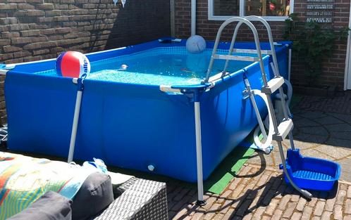 Intex zwembad 300x200x75 incl accessoires, Tuin en Terras, Zwembaden, Gebruikt, Minder dan 80 cm, 200 tot 400 cm, Rechthoekig