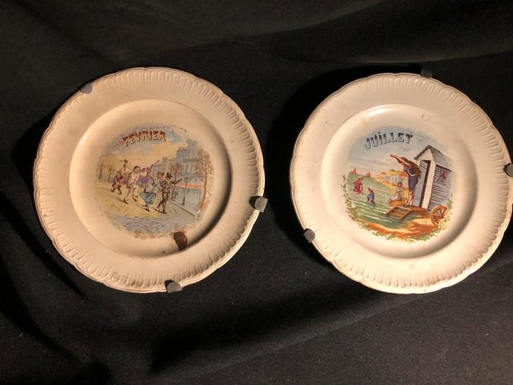 Vintage Armand Porselein Bordjes - Set van 2, Antiek en Kunst, Antiek | Wandborden en Tegels, Ophalen of Verzenden