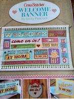 Cross stitcher, welkome banner, Ophalen of Verzenden, Zo goed als nieuw, Handborduren, Patroon
