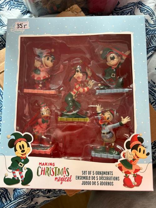 Disney mickey & friends ornament set, Verzamelen, Disney, Nieuw, Beeldje of Figuurtje, Mickey Mouse, Ophalen of Verzenden