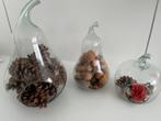 Decoratieve glas-set- appeltje-peertjes - set van 3 -Nieuw!, Ophalen of Verzenden, Nieuw