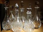 Engelse ronde kristallen karaffen (zie alle foto's), Ophalen of Verzenden, Zo goed als nieuw, Glas, Overige stijlen