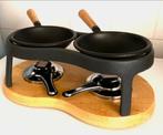 Woksetje, Huis en Inrichting, Keuken | Potten en Pannen, Ophalen, Zo goed als nieuw, Gietijzer, Wok