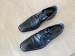 heren lederen schoenen Redwood mt 42 1/2, Ophalen of Verzenden, Gedragen, Zwart, Veterschoenen