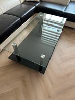 Glazen salontafel, Ophalen, Gebruikt, 100 tot 150 cm, 50 tot 100 cm