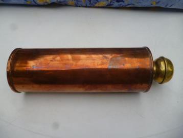 antieke  zware warmwater kruik Ø9,5 x 23 cm   beschikbaar voor biedingen