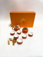 Japanse Keramische Theeset in Oranje Nieuw €74.50, Info@interstock.nl, Interstock, Keramiek, Overige typen