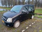 Opel Agila 1.2 I 16V 2004 Zwart, Auto's, Stof, Zwart, Origineel Nederlands, Grijs