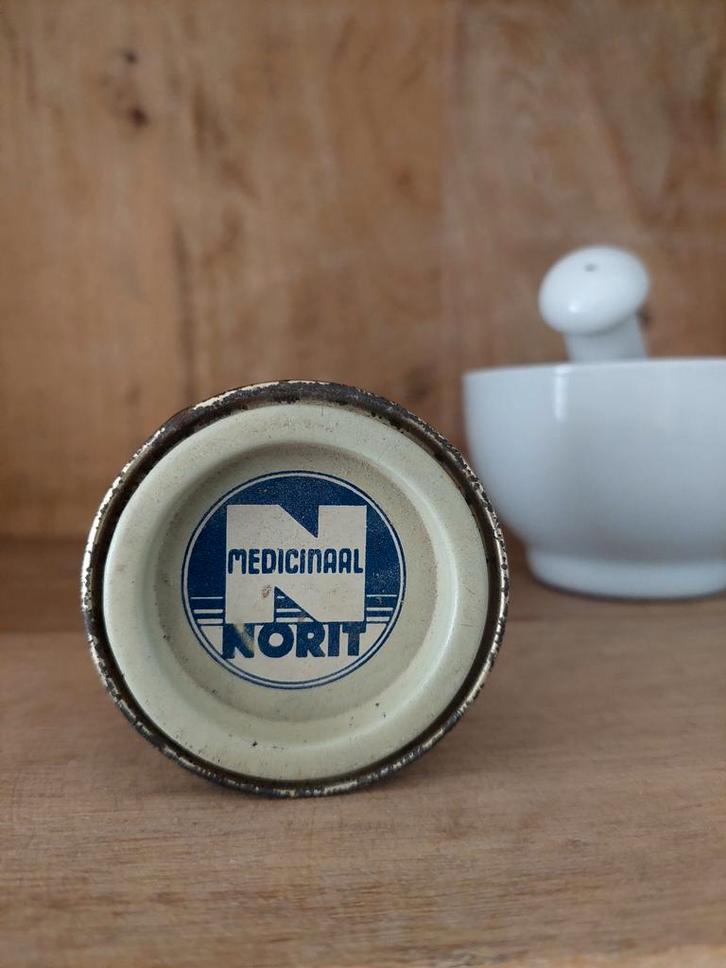 Medicijnblikje 'Norit', nostalgie, Verzamelen, Retro, Persoonlijke verzorging, Ophalen of Verzenden