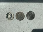 3 zilveren munten  2 tien gulden en 1x een rijksdaalder., Postzegels en Munten, Setje, Ophalen of Verzenden