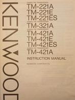 Kenwood TM 221 321 421 manuel, Telecommunicatie, Ophalen of Verzenden, Zo goed als nieuw