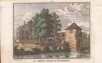 Het Huis Nieuwenstein bij Vianen ca. 1773 Ingekleurd Spilman, Antiek en Kunst, Ophalen of Verzenden
