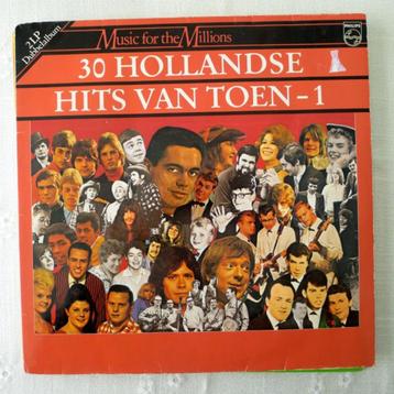 DUBBELE compilatie LP: 30 Hollandse hits van toen beschikbaar voor biedingen
