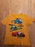 T-shirt met boerderijmachines, maat 116, Kinderen en Baby's, Gebruikt, C&A, Ophalen of Verzenden, Shirt of Longsleeve