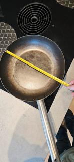 Skottsberg koolstofstalen koekenpan 28 cm, Overige materialen, Gebruikt, Ophalen of Verzenden, Keramische plaat