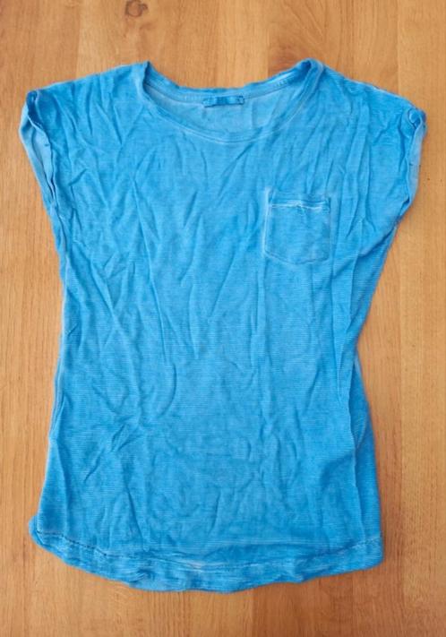 Shirt van edc. Maat XS, Kleding | Dames, T-shirts, Zo goed als nieuw, Maat 34 (XS) of kleiner, Blauw, Korte mouw, Ophalen of Verzenden