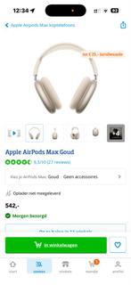 Apple AirPods Max 2 - Goud, Audio, Tv en Foto, Koptelefoons, Overige merken, Ophalen of Verzenden, Zo goed als nieuw, Over oor (circumaural)