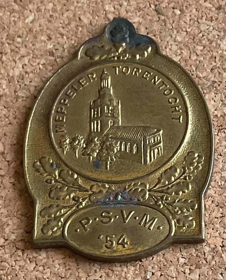Penning Medaille - Meppeler Torentocht P.S.V.M. - 1954, Postzegels en Munten, Penningen en Medailles, Overige materialen, Nederland
