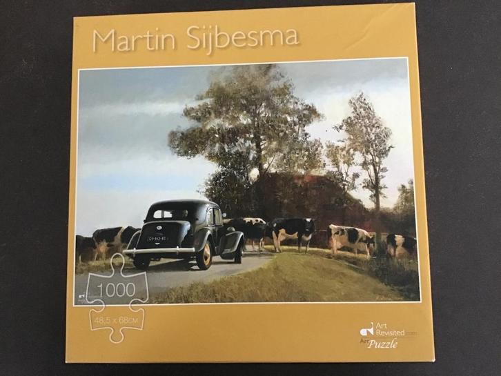 Art Revisited Puzzel De Slachtedijk Martin Sijbesma 1000 st, Hobby en Vrije tijd, Denksport en Puzzels, 500 t/m 1500 stukjes, Ophalen of Verzenden