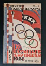 Oud voetbal programma Olympische Spelen 1928 België, Chili, Ophalen of Verzenden, Gebruikt, Boek of Tijdschrift