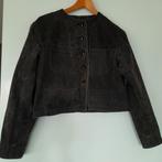 Retro modern variant op het bikerjack van stevig zwart denim, Ophalen of Verzenden, Zo goed als nieuw, Zwart