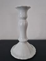 Witte, porseleinen kandelaar van Giraud Limoges France ZGAN, Overige materialen, Wit, Ophalen of Verzenden, Zo goed als nieuw
