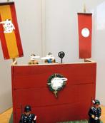 Elastolin figuren op tribune, Antiek en Kunst, Antiek | Speelgoed, Ophalen of Verzenden