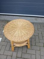 Rotan Tafel en Stoel, 45 tot 60 cm, Overige materialen, Gebruikt, Rond