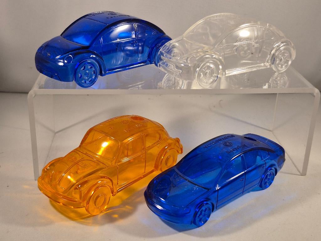 Set 4x VW DMMA Pennenhouders 1:43 (4), Hobby en Vrije tijd, Modelauto's | 1:43, Ophalen of Verzenden, Nieuw, Auto, Overige merken