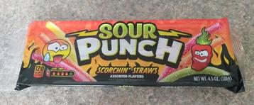 Sour Punch scorchin straws snoep slierten pittig  beschikbaar voor biedingen