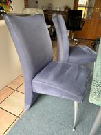 4 Paarse leolux eetkamerstoelen, Ophalen, Zo goed als nieuw, Overige kleuren, Vier
