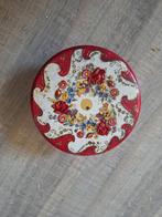 Vintage Trommel met Bloemmotief, Ophalen, Minder dan 50 cm, Gebruikt, Minder dan 50 cm