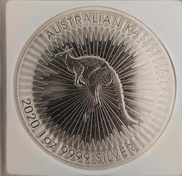 1 Troy Ounce Zilver | Perth Mint Kangaroo 2020 31,103 gram  beschikbaar voor biedingen