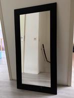 Spiegel met zwart houten frame., Ophalen, Minder dan 50 cm, Zo goed als nieuw, Minder dan 100 cm