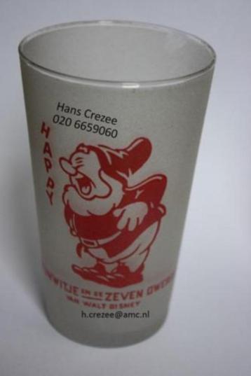 zoek oud disney sneeuwwitje 7 dwergen glas set 8 glazen 1940 beschikbaar voor biedingen