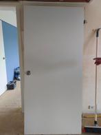 Opdek deur, zwaar, wit, 201,5 x 92, Doe-het-zelf en Verbouw, Ophalen, 80 tot 100 cm, Binnendeur, Zo goed als nieuw