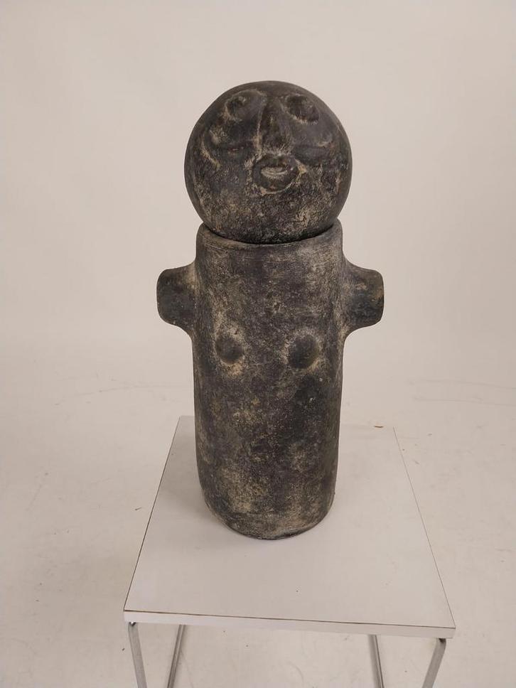 Mexicaans Aardewerk Beeld - Tribale Stijl, Antiek en Kunst, Kunst | Beelden en Houtsnijwerken, Ophalen of Verzenden