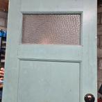 Vintage wc-deur met slot., Doe-het-zelf en Verbouw, Deuren en Horren, Ophalen, Gebruikt, Minder dan 80 cm, Binnendeur