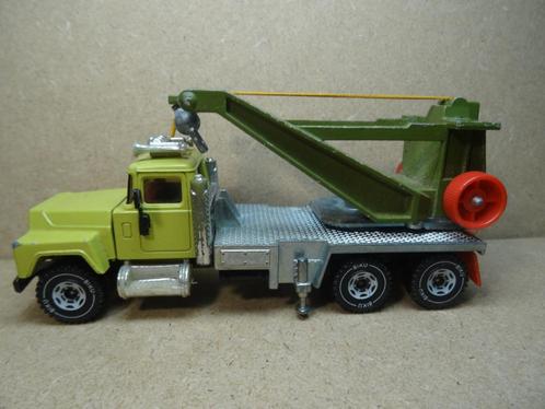 SIKU, US-MACK D-700 Kraanwagen, Zie TEKST en Foto`s, Hobby en Vrije tijd, Modelauto's | Overige schalen, Gebruikt, Bus of Vrachtwagen