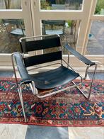 Wassily Chair replica zwart, Huis en Inrichting, Stoelen, Gebruikt, Zwart, Leer, Ophalen of Verzenden