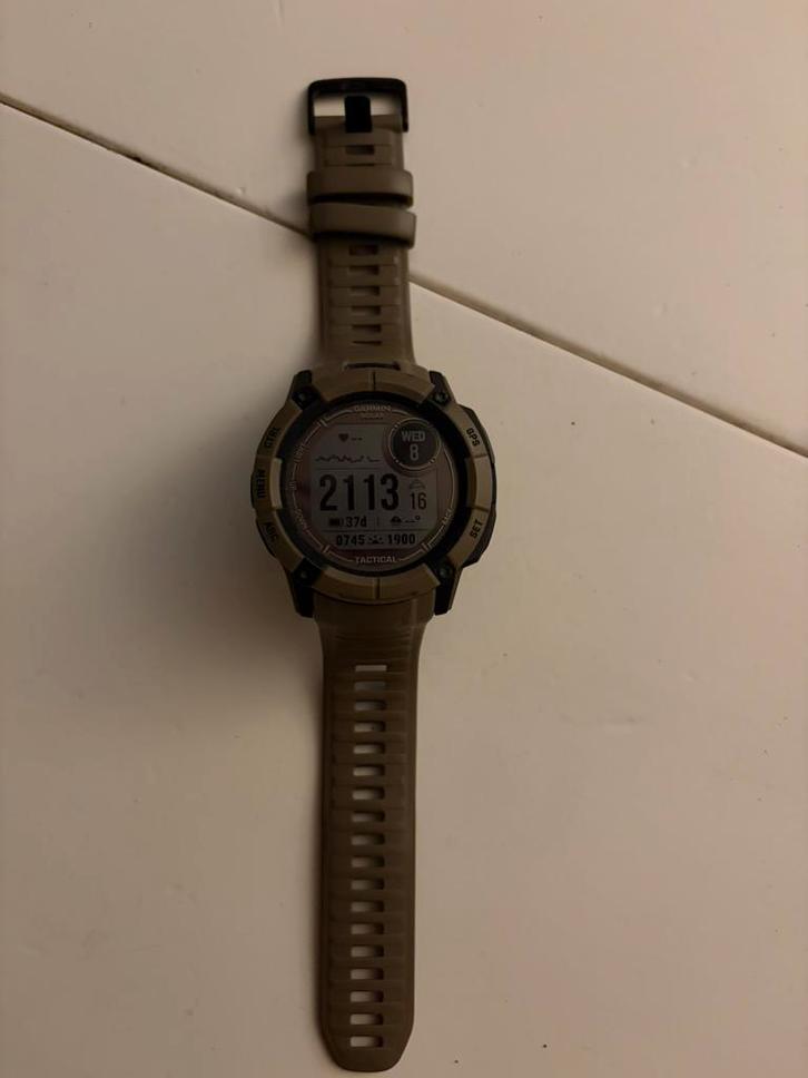 Garmin instinct 2x Solar tactical editie, Sieraden, Tassen en Uiterlijk, Horloges | Dames, Zo goed als nieuw, Overige merken, Ophalen of Verzenden