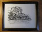ets Jac. Strick Genneper watermolen Gestel Eindhoven, Antiek en Kunst, Kunst | Etsen en Gravures, Ophalen of Verzenden