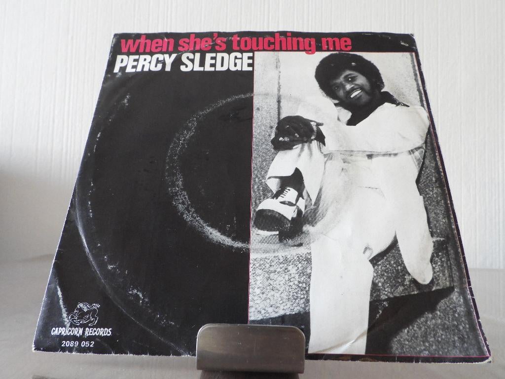 Percy Sledge – When She's Touching Me - When a boy becomes, Ophalen of Verzenden, Gebruikt, Pop, Single
