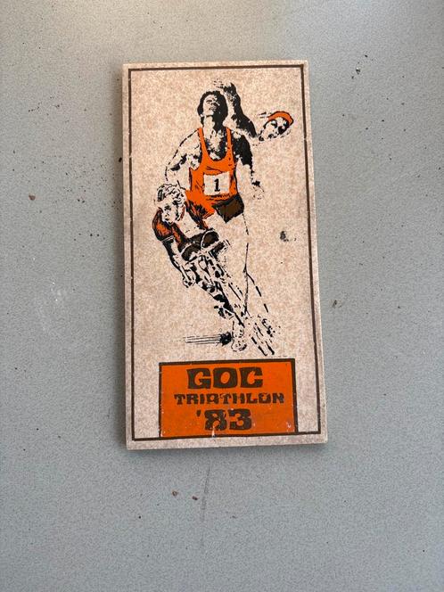 Tegel, vintage, triathlon , sport, zwemmen, fietsen, rennen, Boeken, Sportboeken, Ophalen of Verzenden