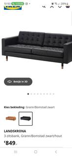 Mooie leren bank, Ophalen, Zo goed als nieuw