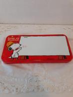 Snoopy (Peanuts) leuk pennenblikje met potlood en gum - 2001, Ophalen of Verzenden, Zo goed als nieuw, Snoopy, Gebruiksvoorwerp
